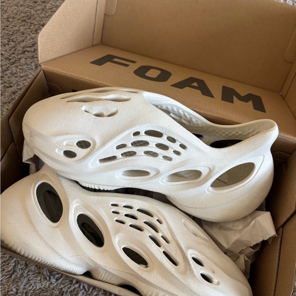 White Foam Slip-On Shoes